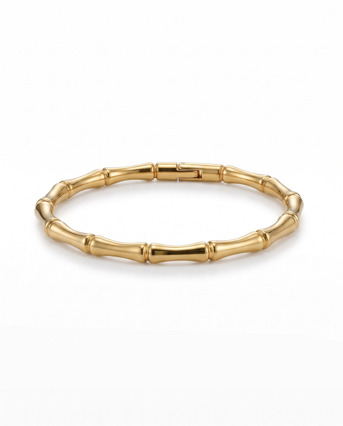 Pulsera Metálica Dorada Texturizada