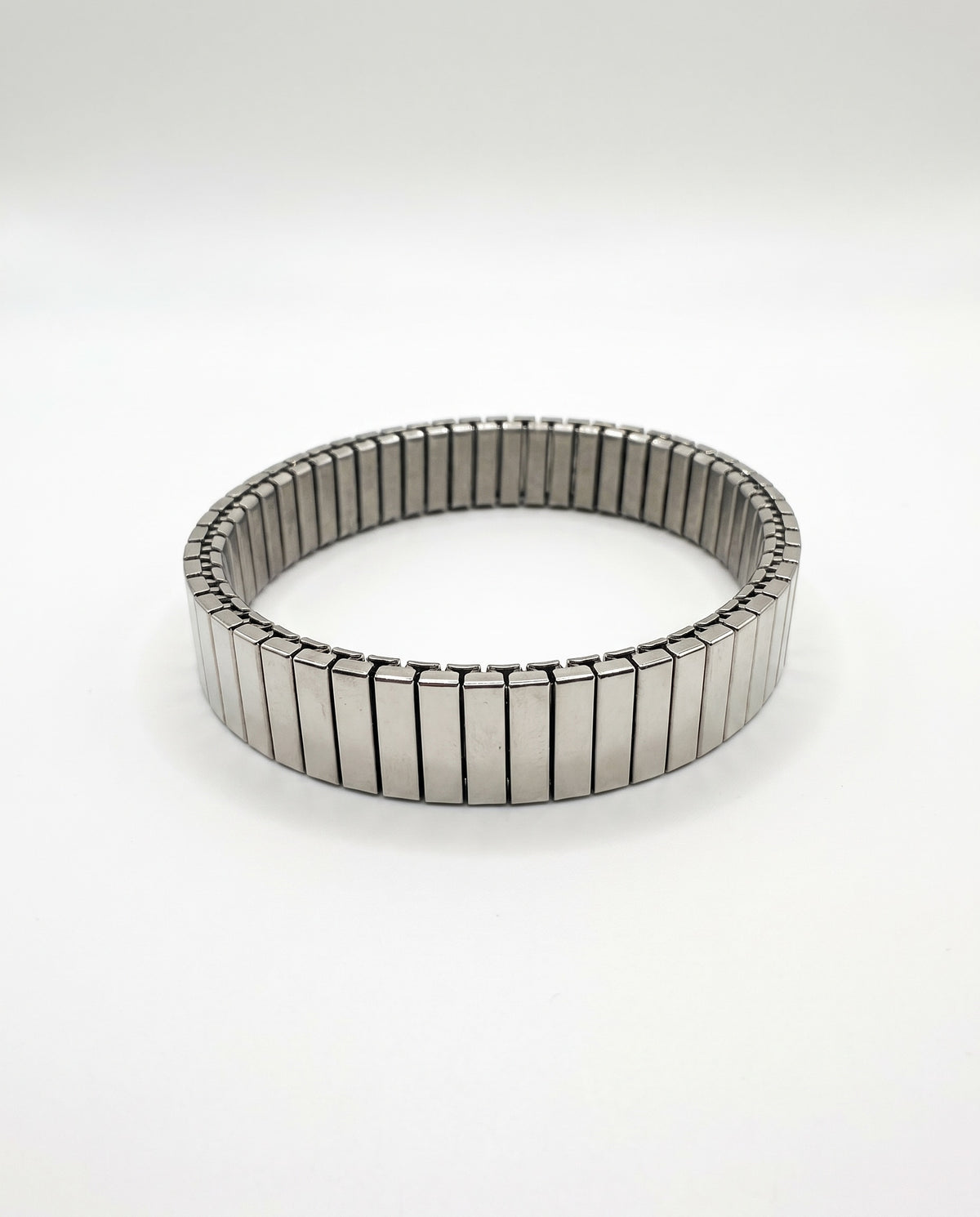Pulsera Metálica Elástica Plata