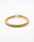Pulsera Trenzada Metálica Dorada